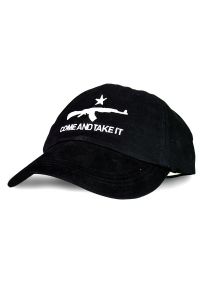 Side view of Come And Take It Hat: Black