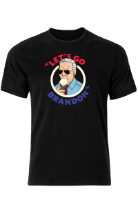 Lets Go Brandon Red/Blue Lettering T-Shirt