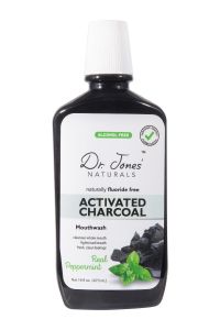 Dr. Jones Naturals Activated Charcoal Mouthwash