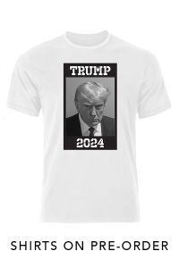 Real Trump Mugshot Never Surrender T-Shirt