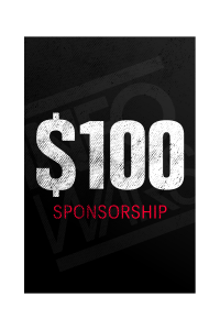 One Time $100 Sponsorship